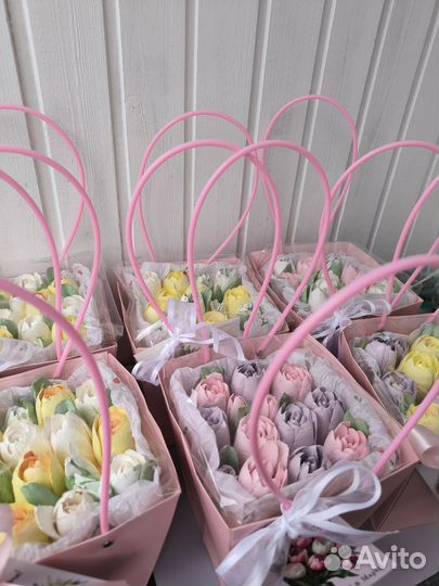 Подарок к выпускному. Букет из зефира