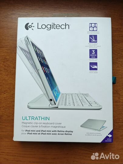 Клавиатура logitech ultrathin для iPad Mini