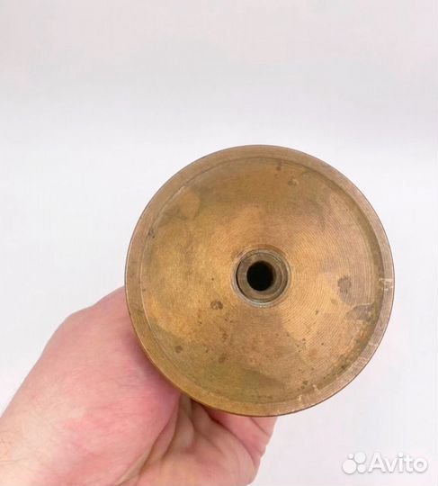 Бронзовый подсвечник, высота 21см