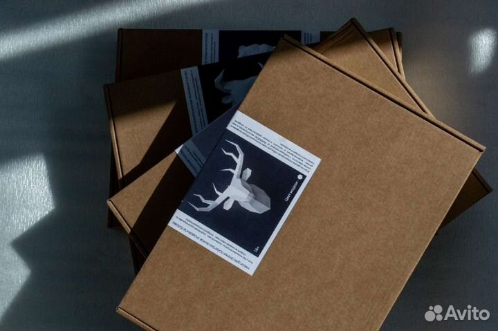 3D-оригами (полигональная трофейная голова)