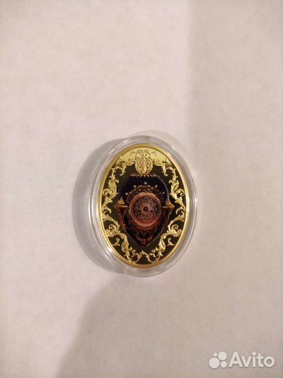 Медаль яйцо Фаберже Петушок
