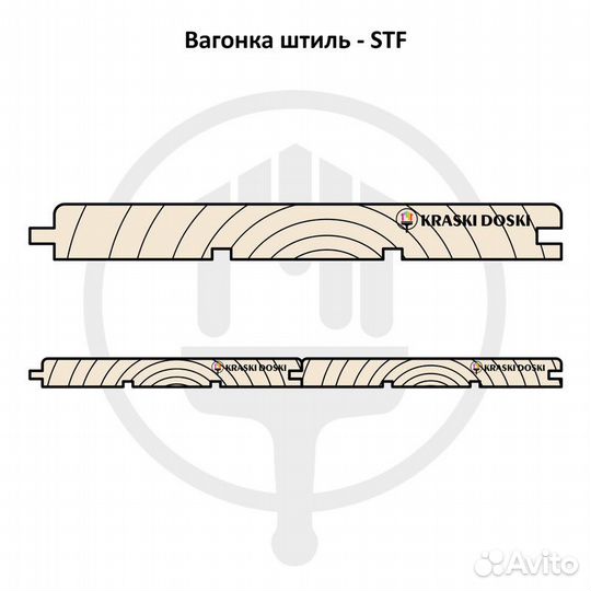 Вагонка штиль STF с производства