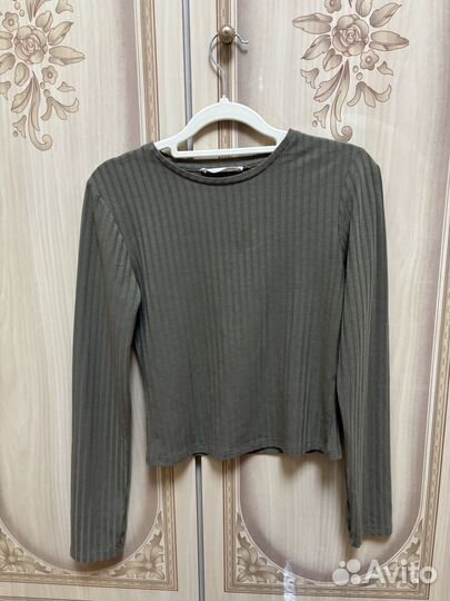 Лонгслив женский s зелёный