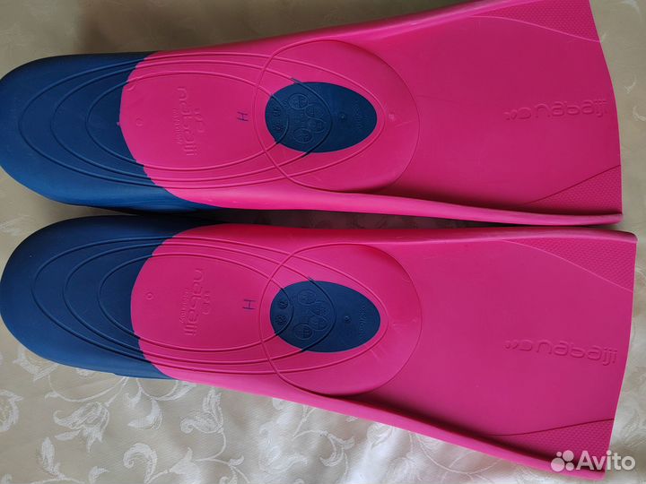 Ласты Nabaiji Oxylane, р. 32-33, розовые