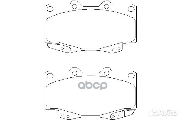 Колодки передние 044650K020 toyota