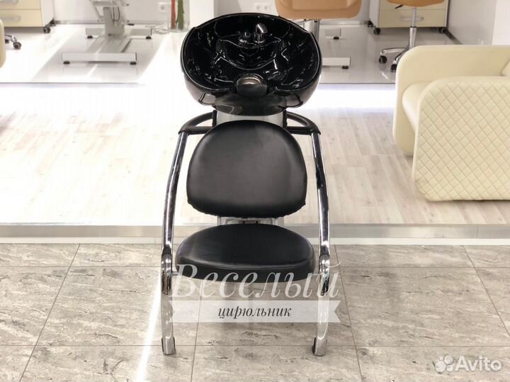 Парикмахерская мойка с глубокой раковиной