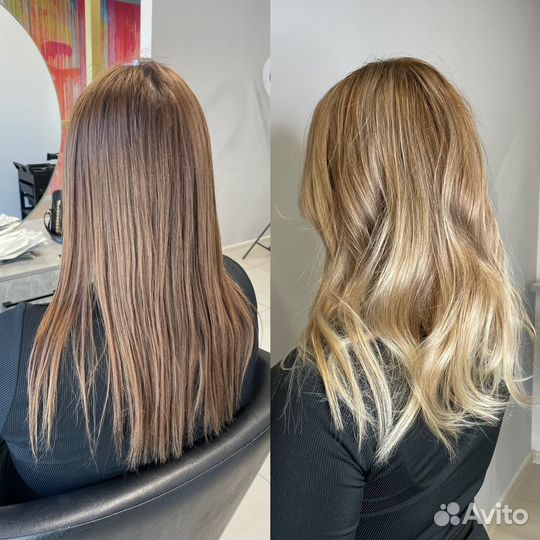 Сложное окрашивание волос air тач колорист
