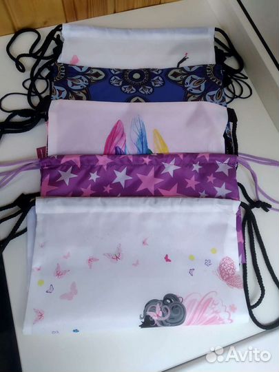 Мешок для обуви, отдел на шнурке