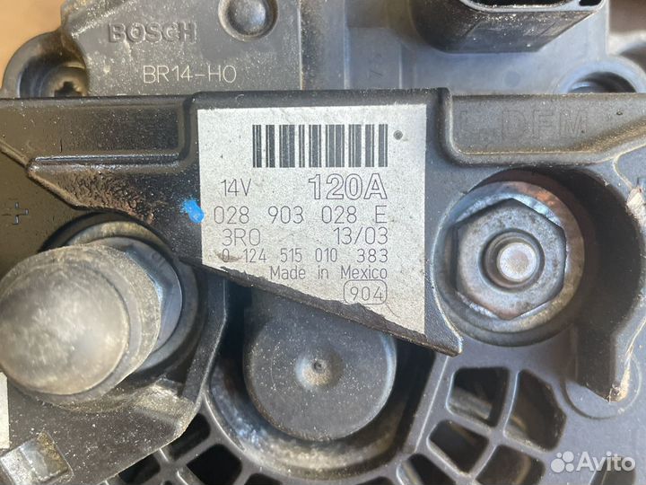 Генератор Vag 120a golf 4 и др