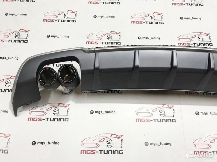 Диффузор с насадками Audi A3 16 - н.в. в стиле S3