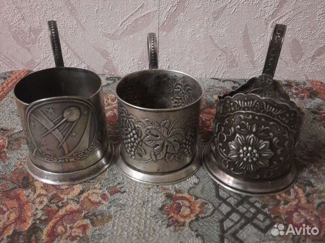 Подстаканники мельхиор СССР