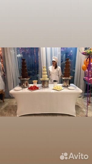 Шоколадный фонтан аренда на праздник мероприятие