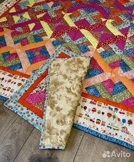 Покрывало печворк ручная работа