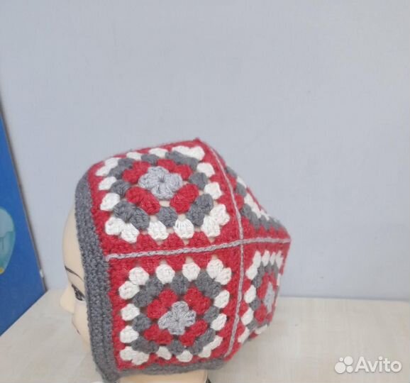 Шапка вязаная чепчик для модных и креативных