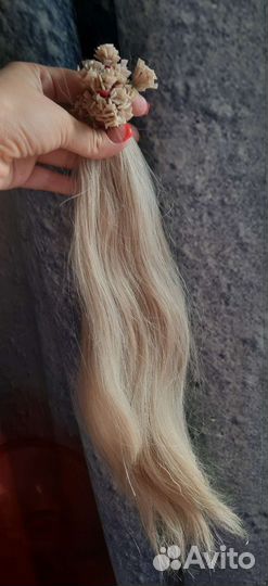 Волосы для наращивания 45+ см славянка премиум