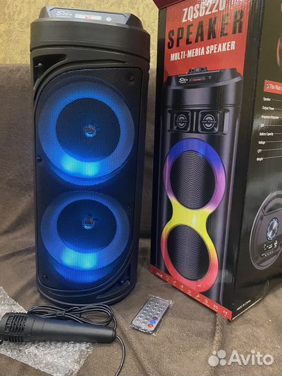 Блютуз колонка новая с караоке микрофоном 55 см