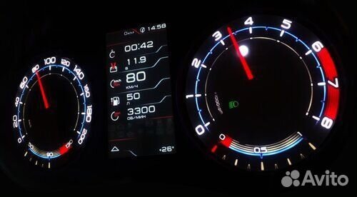 Комбинация приборов на весту