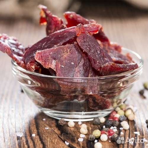 Джерки мясные, чипсы, закуска к пиву