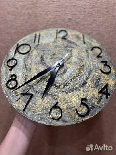 Часы настенные ручной работы в стиле лофт