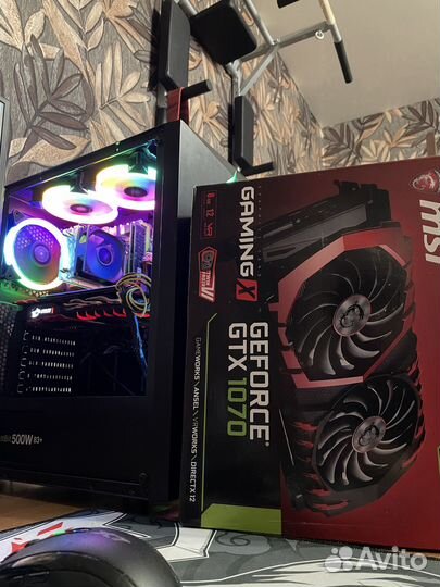 Видеокарта MSI GTX 1070 8Gb