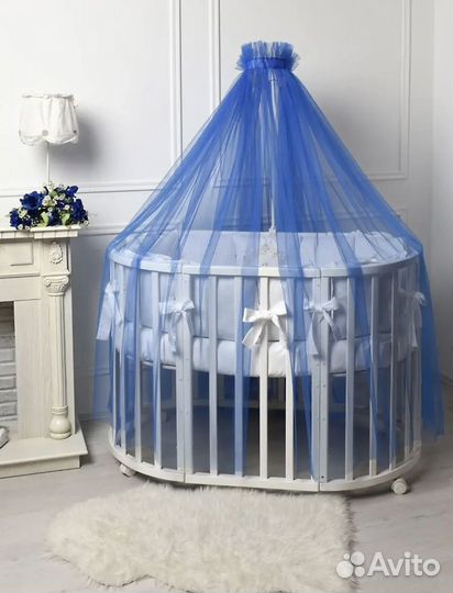 Балдахин новый на детскую кроватку без держателя
