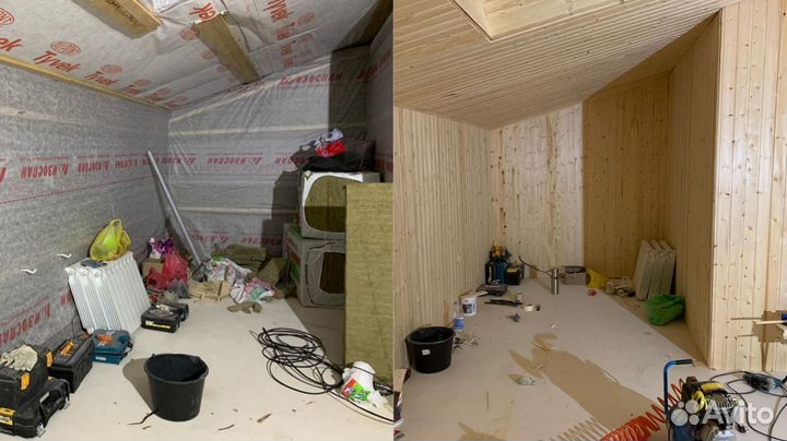 Отделка деревянных домов, бань и саун под ключ