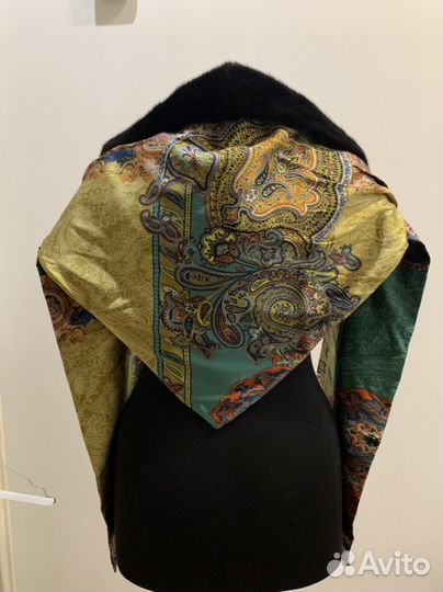 Косынка шелк+флис+норка