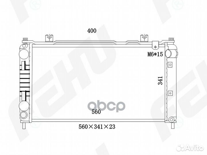 Радиатор охлаждения (сборный) VAZ 2190 Granta