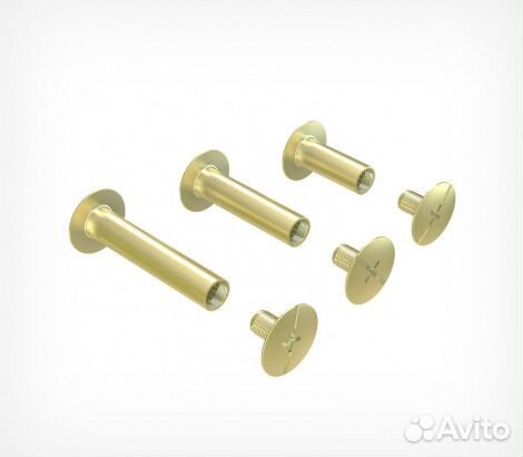 Винт металлический BINDING screw, 15 мм, Золотой