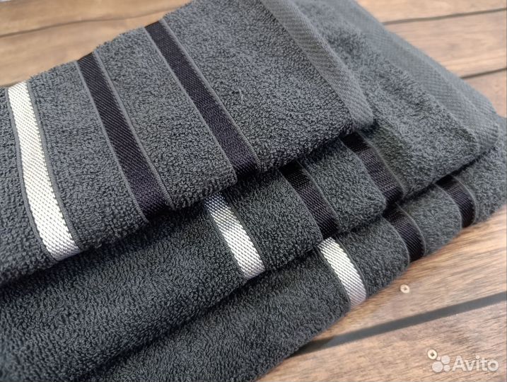 Набор махровых полотенец 3 шт