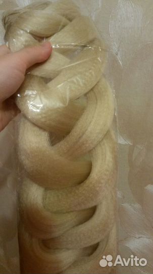 Косы блонд новые 1 метр
