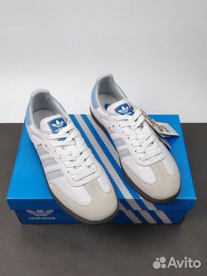 Adidas originals samba og white blue