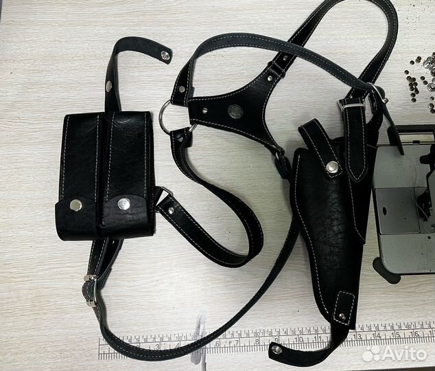 Кобура портупея из натуральной кожи