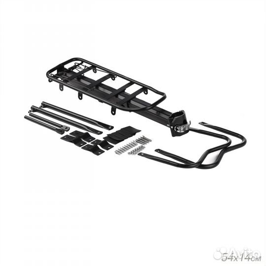 Багажник велосипедный 54х14 см с боковыми дугами