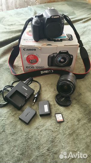 Зеркальный фотоаппарат canon 1200d