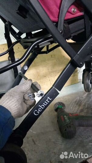 Ремонт сварка детской коляски.Сварка самоката