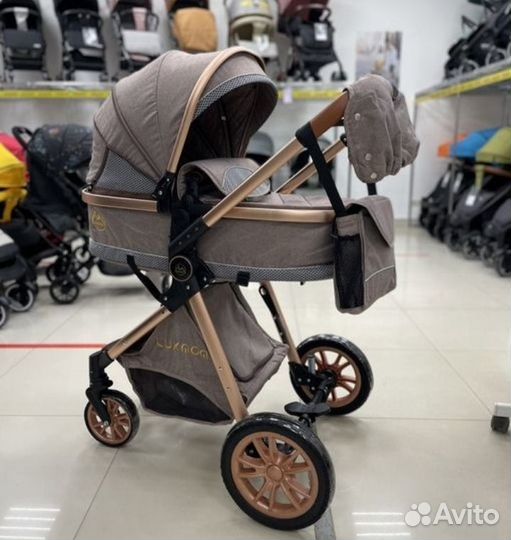 Коляска 2 в 1 новая Luxmom