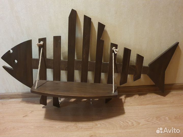 Декоративная полка Рыба