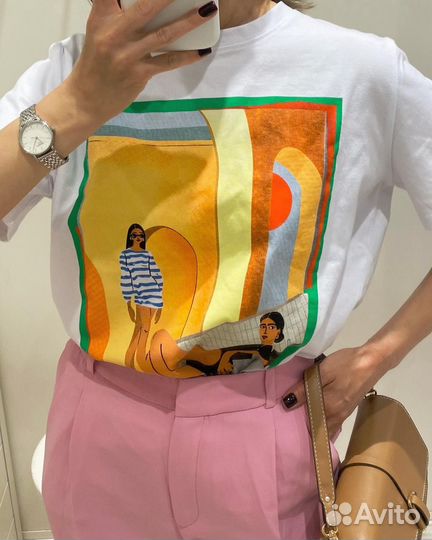 Футболка Zara S/M новая