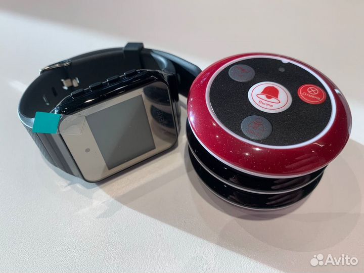 Кнопки вызова для официанта + часы