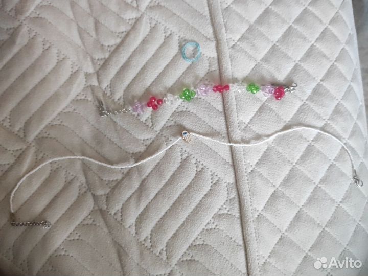 Цепочка из бисера, браслет, кольцо из бисера