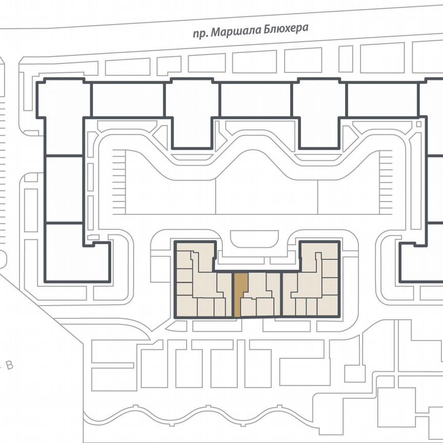 2-к. квартира, 65,9 м², 4/16 эт.