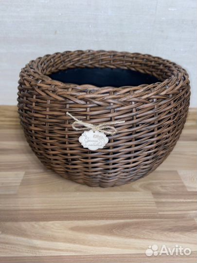 Кашпо горшки для цветов из ротанга