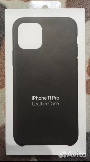 Чехол на iPhone 11 pro кожаный оригинал