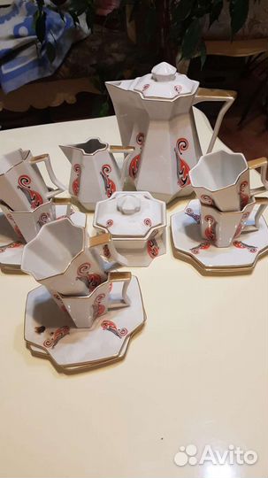 Кофейный сервиз новый Haas&Czjzek фарфор Чехия
