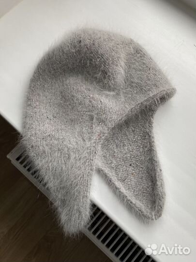 Шапка-ушанка ангора