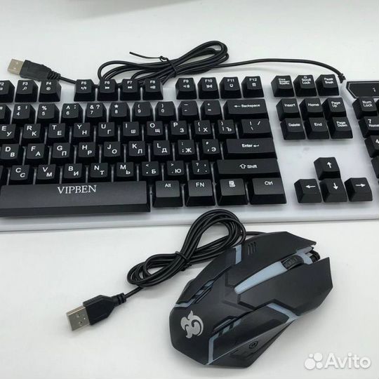 Клавиатура и мышь с подсветкой