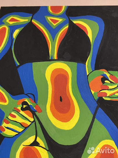 Картина акрилом на холсте