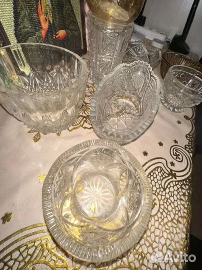 Ваза салатник конфетница посуда хрусталь