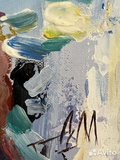 Картина акрилом на холсте морской пейзаж